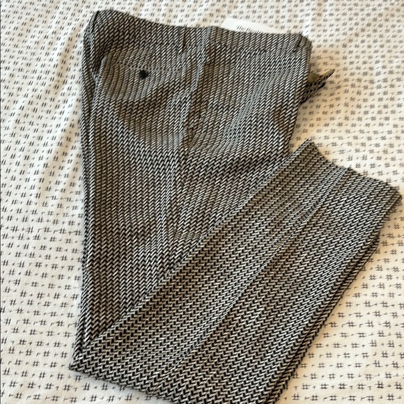 Etro straight leg trousers, geometric print, zip front, size 46 (US size 10) - Picture 1 of 7